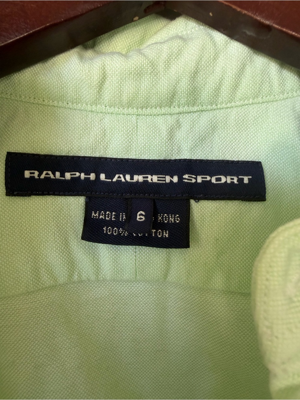 Ralph Lauren Sleeveless Button-Down Shirt in Pale Mint - Picture 3 of 6